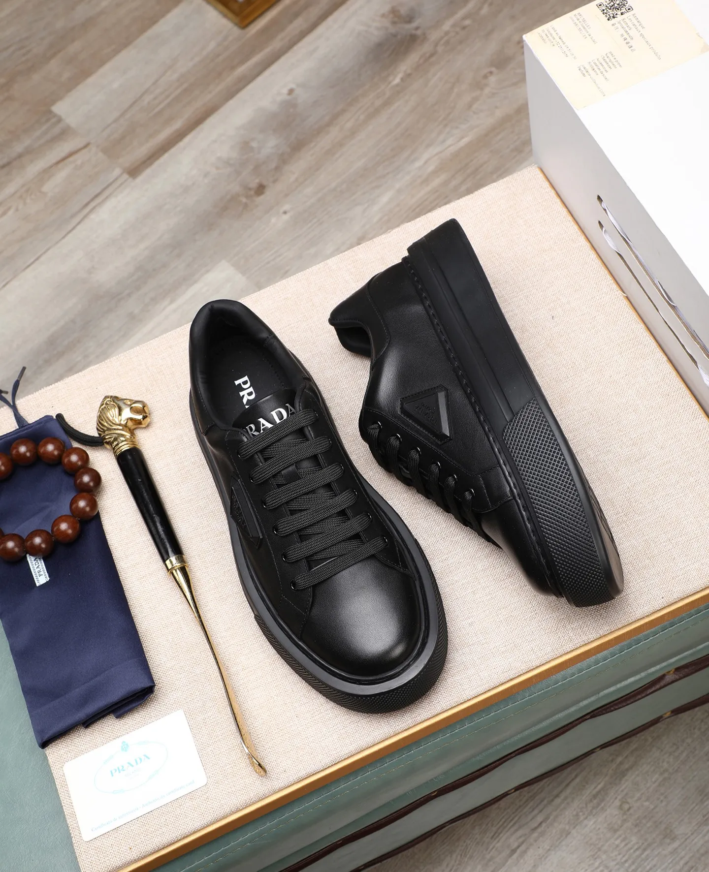Men's shoes 💰580 [PRADA] Popular items in men's shoe counters, synchronized with the official website, high-quality shipments ✔️Original cowhide + cowhide lining, 1🆚1 replica, original original outsole, 38-45 (customized for 45, non-refundable)